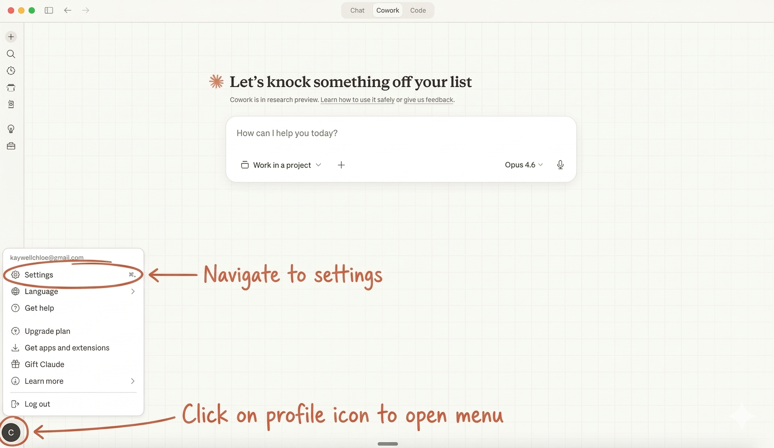 Global Instructions setup — step 1